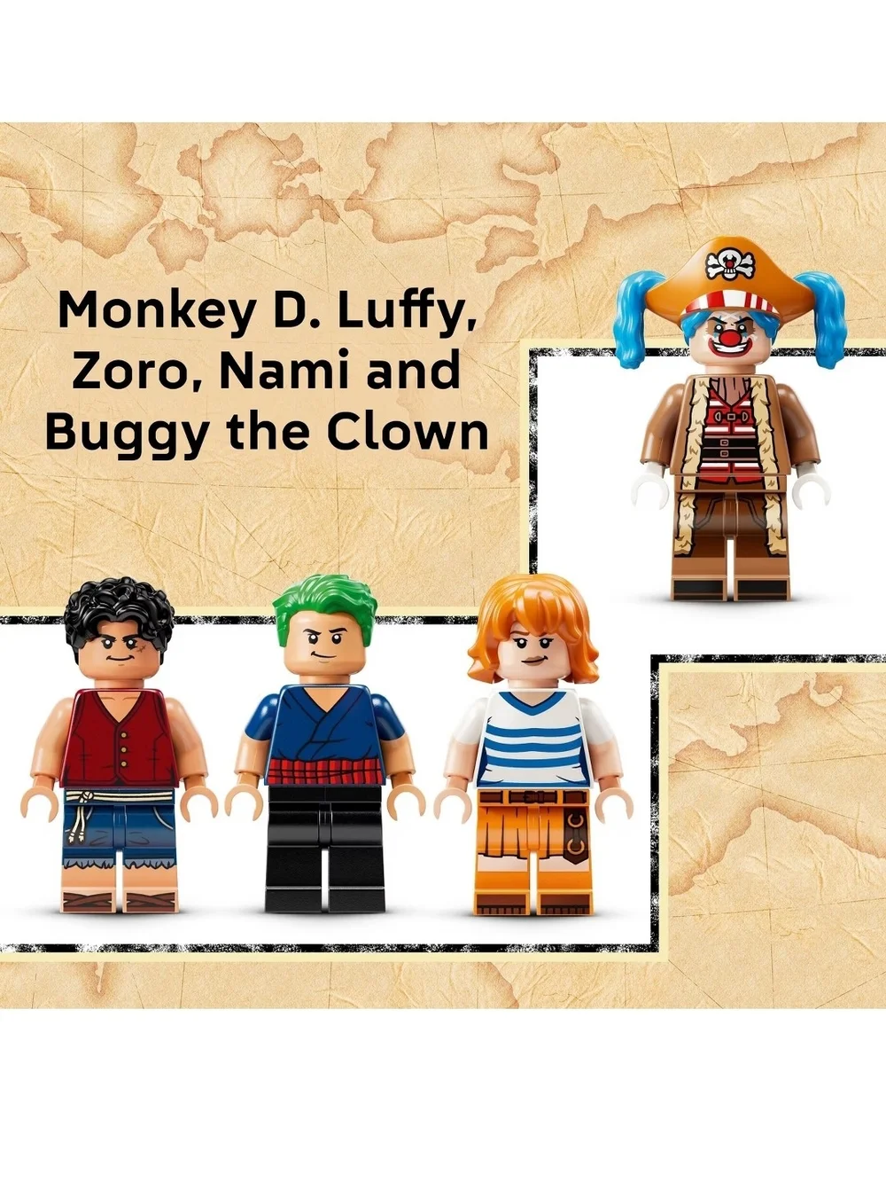 LEGO One Piece Carnival Showdown Playset - Red, Yellow, Blue, Green, Black